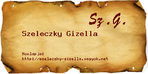 Szeleczky Gizella névjegykártya